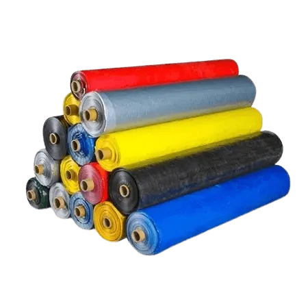 multiple tarpaulin rolls